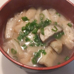 茄子の油揚げ味噌汁